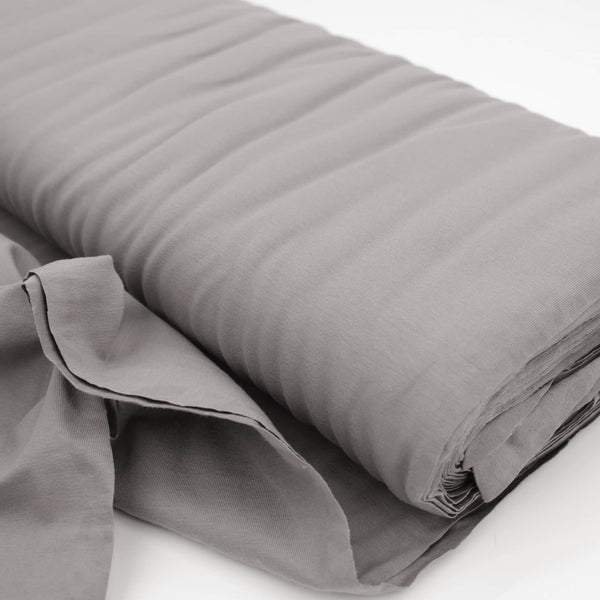 Cotton Jersey Plain/Solid OEKO-TEX Stretch Fabric Material Light Grey