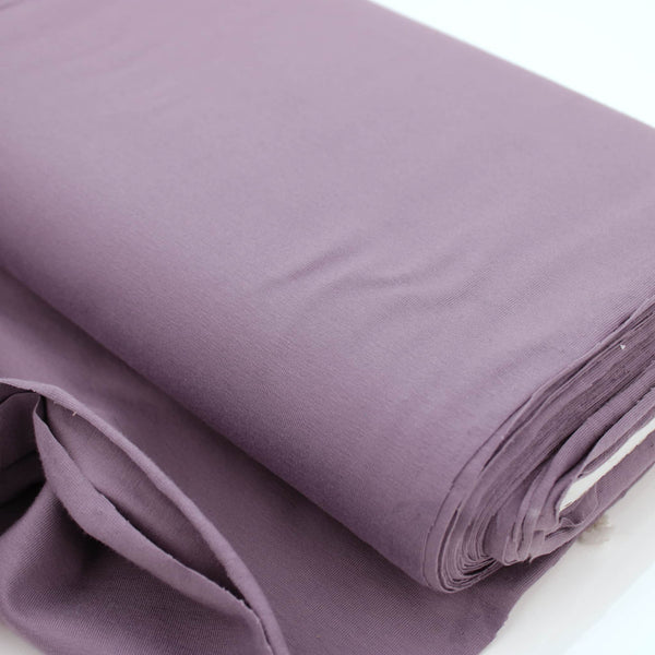 Cotton Jersey Plain/Solid OEKO-TEX Stretch Fabric Material Mauve