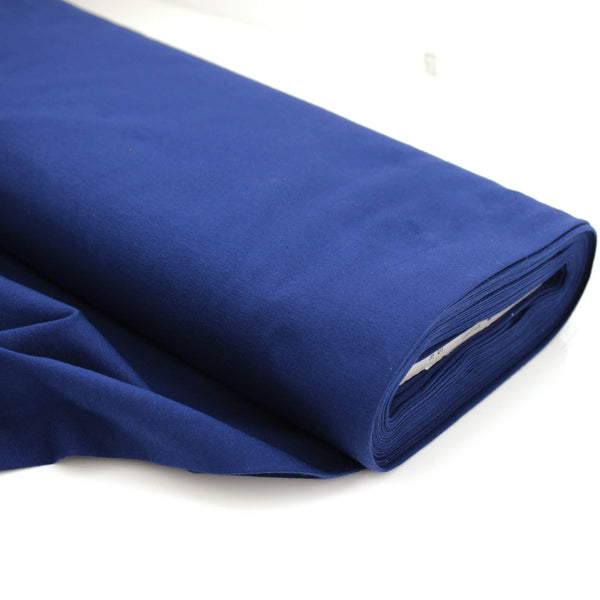 Cotton Jersey Plain/Solid OEKO-TEX Stretch Fabric Material Royal Blue