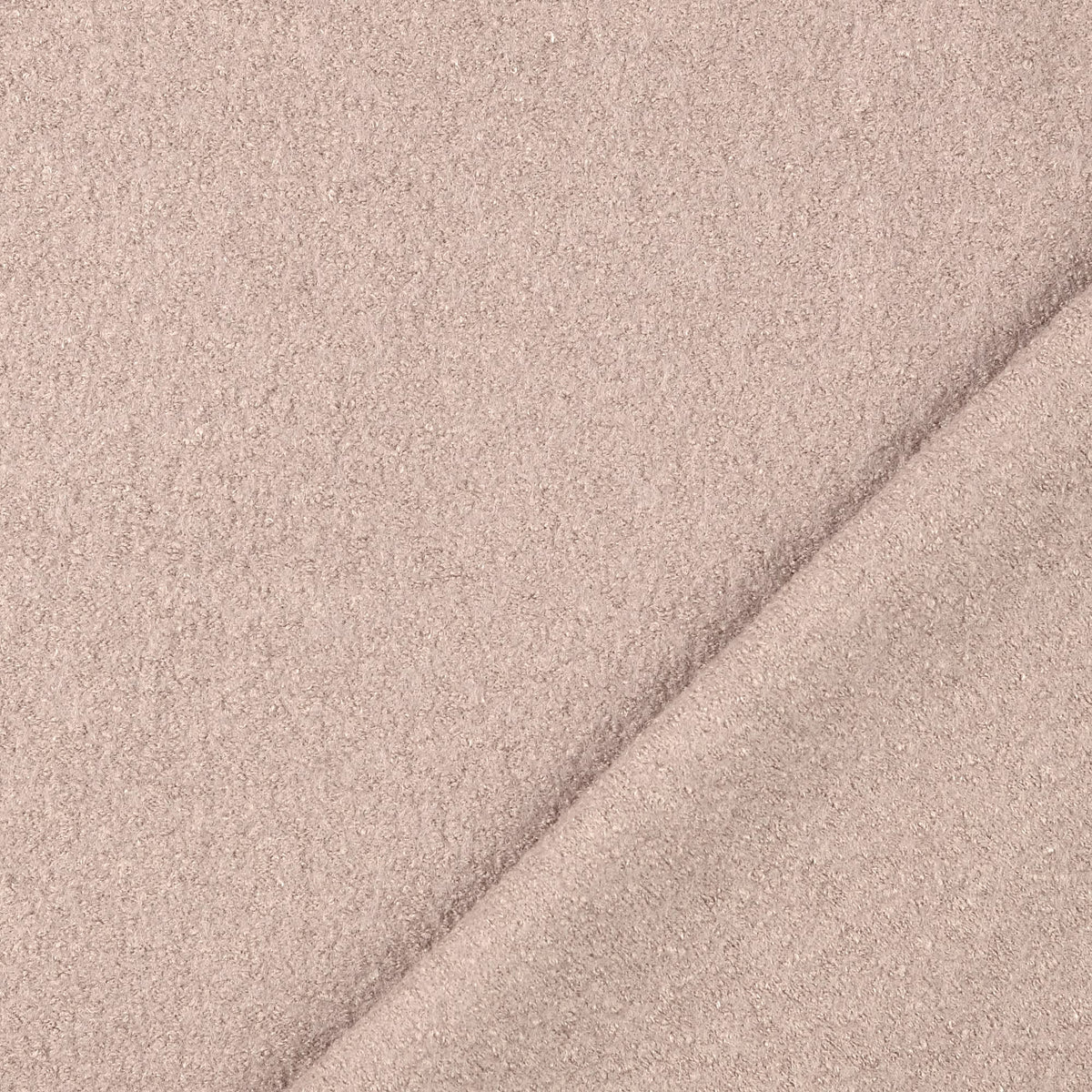 Delphine Wool Viscose Textured Boucle Heavy Coating Jacketing Fabric - Cashmere