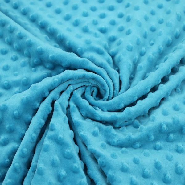 Dimple Dot Soft Fleece Fabric - Turquoise