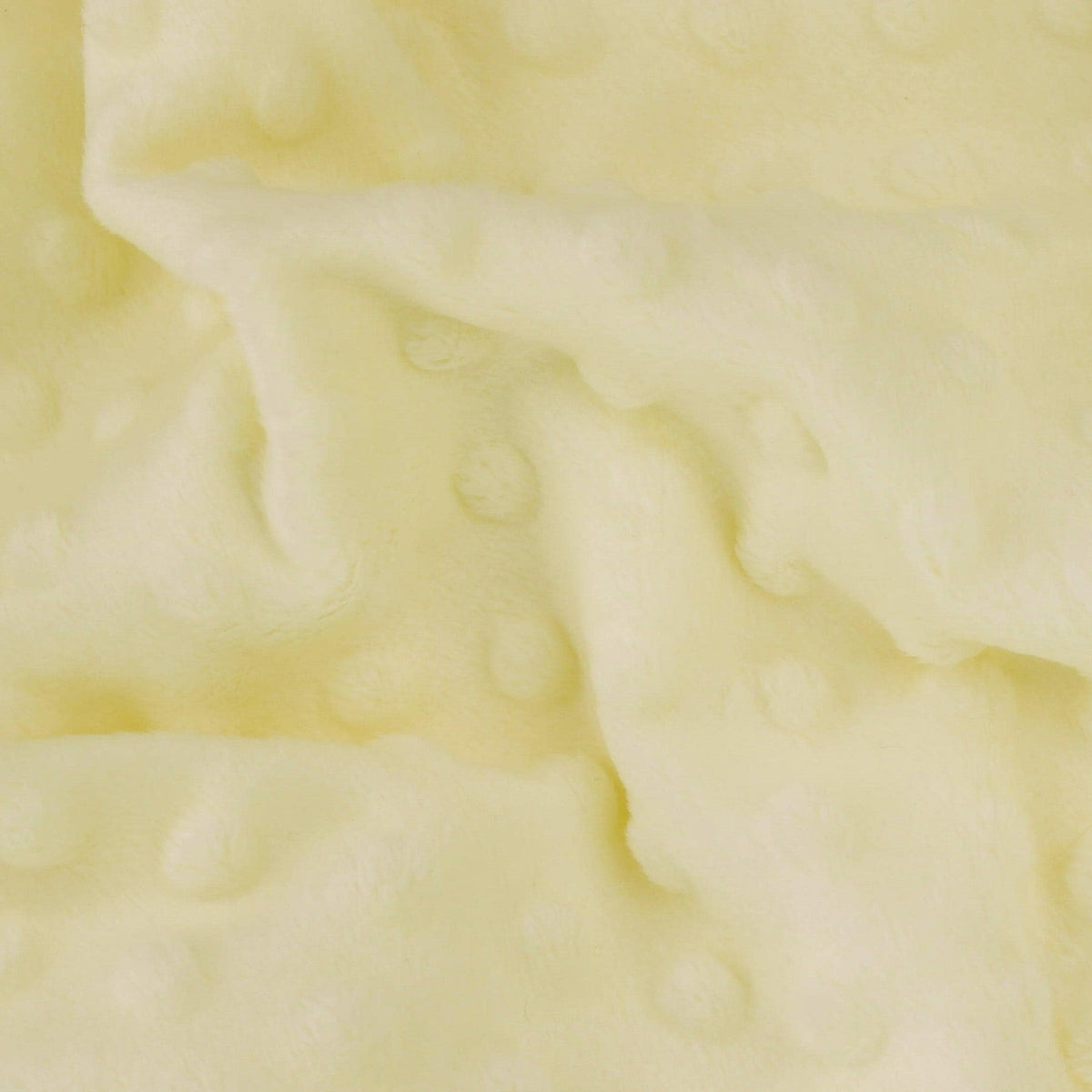 Dimple Dot Soft Fleece Fabric - Light Yellow