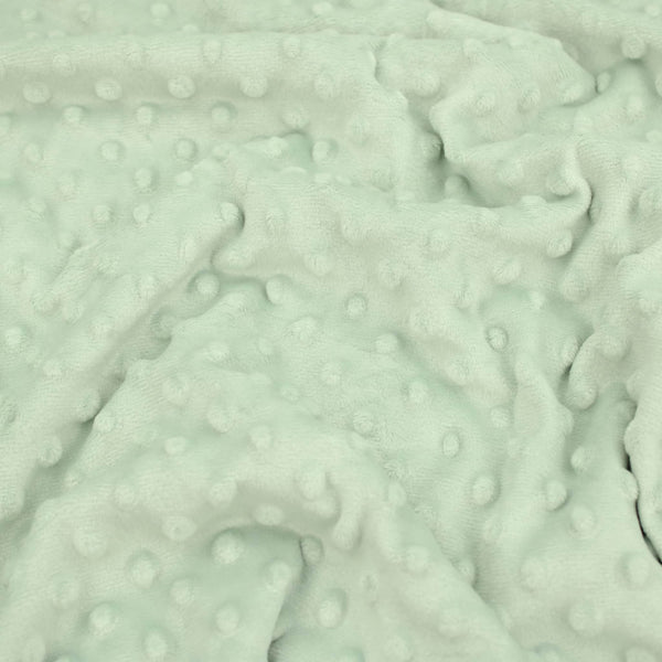 Dimple Dot Soft Fleece Fabric - Mint