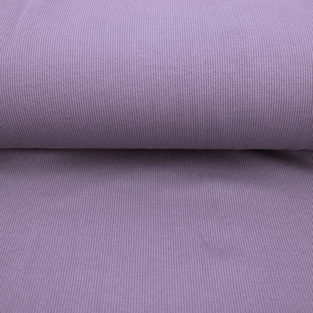 Fine Ribbed Cotton Jersey - Mauve
