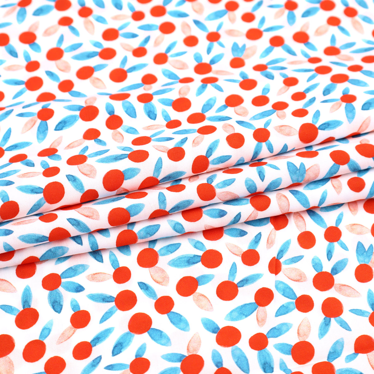 French Printed Viscose Dressmaking Fabric - Chérie Berry