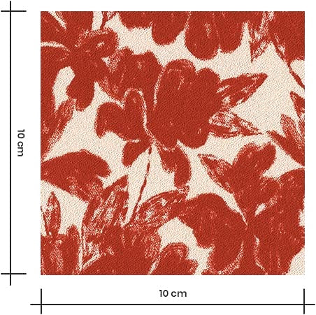French Printed Viscose Crepe Dressmaking Fabric - Sunset Garden Crepe