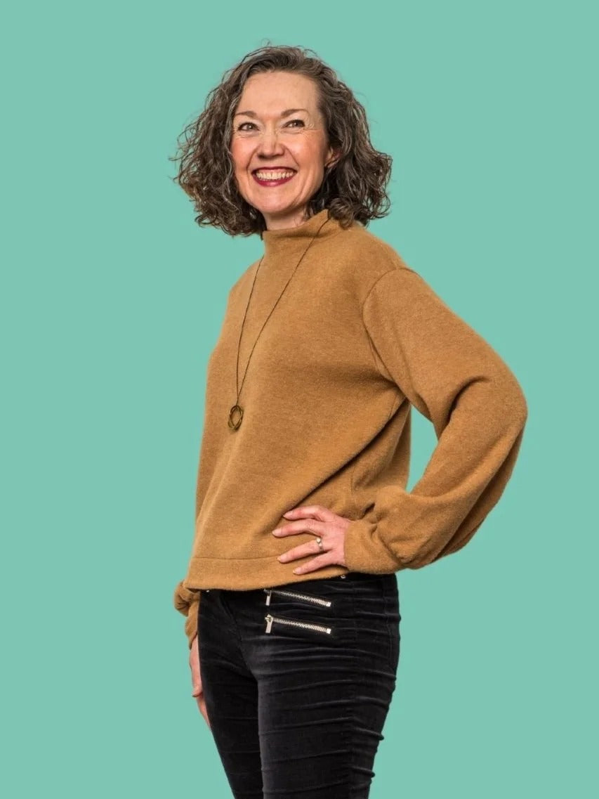 Funnel Neck Jumper Sewing Pattern - By My Handmade Wardrobe