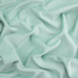 Genoa Pure 100% Cotton Velvet Upholstery Fabric - Mint