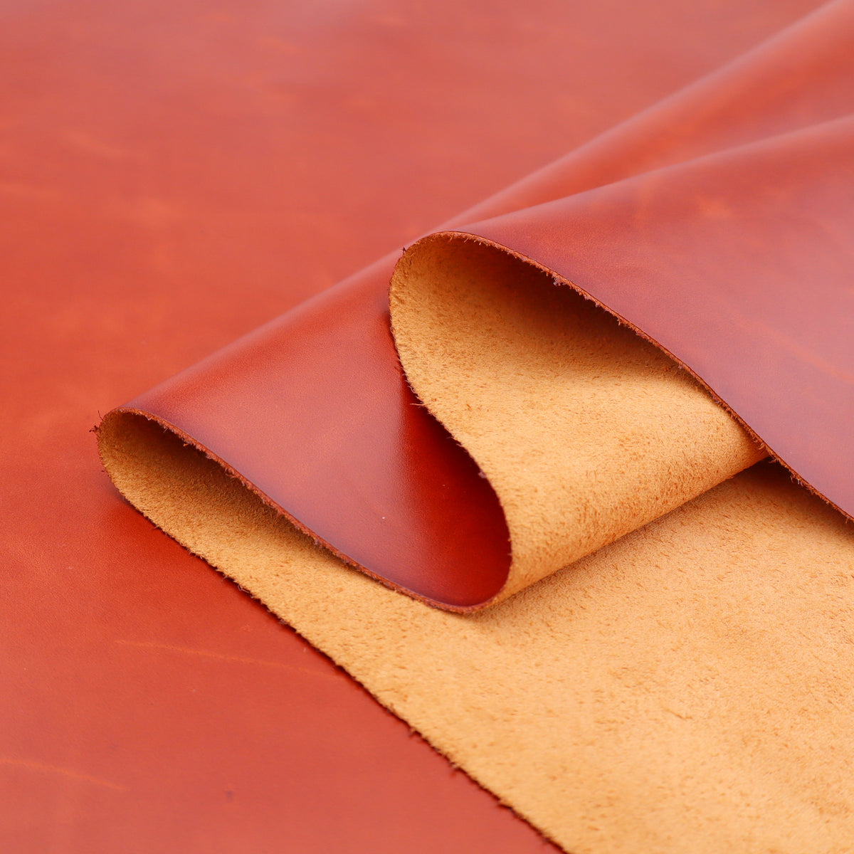 Genuine 100% Real Animal Side Cow Hide Leather for Bag Making Boots Upholstery - Beechnut Pull-Up 2/172