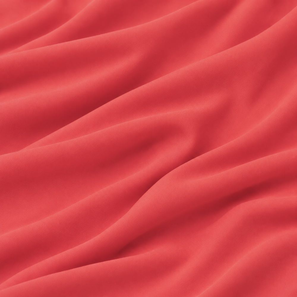 Gia Plain Viscose Lightweight Dressmaking Fabric - Coral