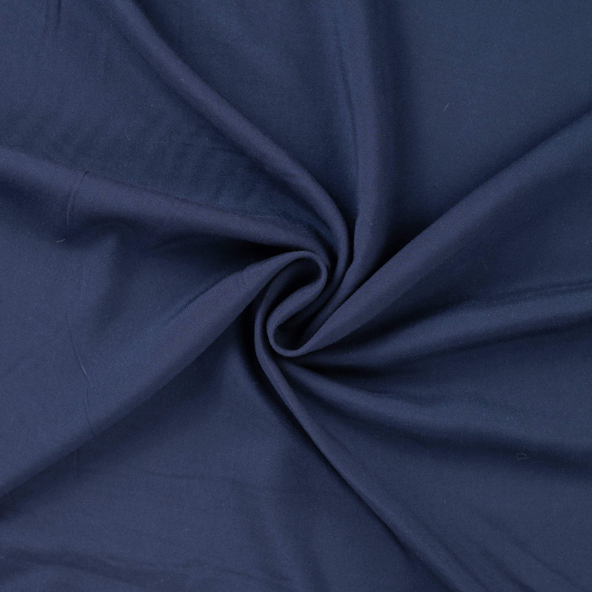 Gia Plain Viscose Lightweight Dressmaking Fabric - Dark Navy