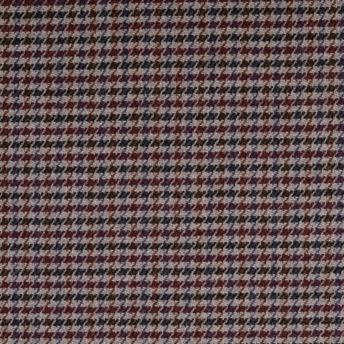Hadrian Wool Mix Coating Jacketing and Suiting Fabric - Autumn Houndstooth