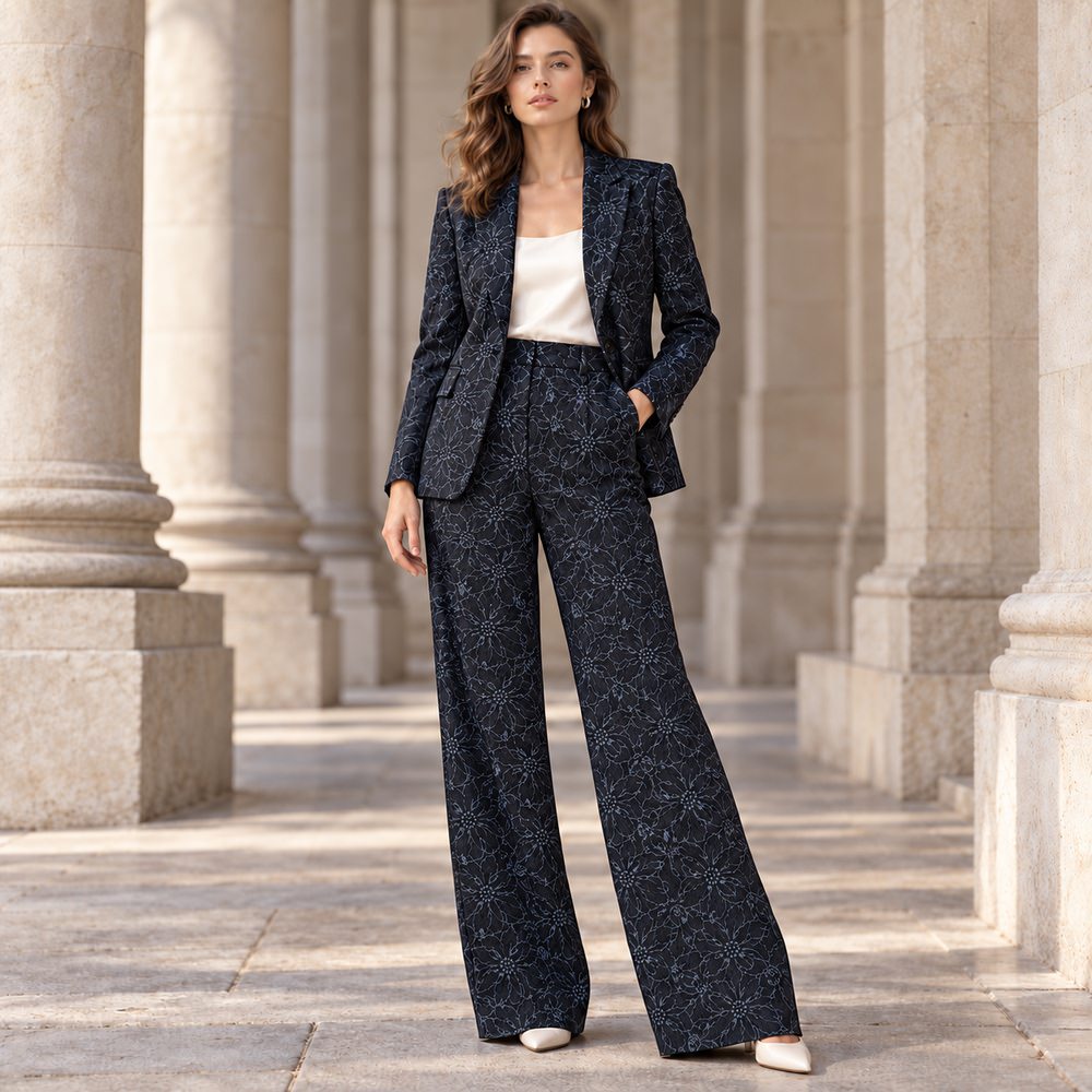 Navy Floral