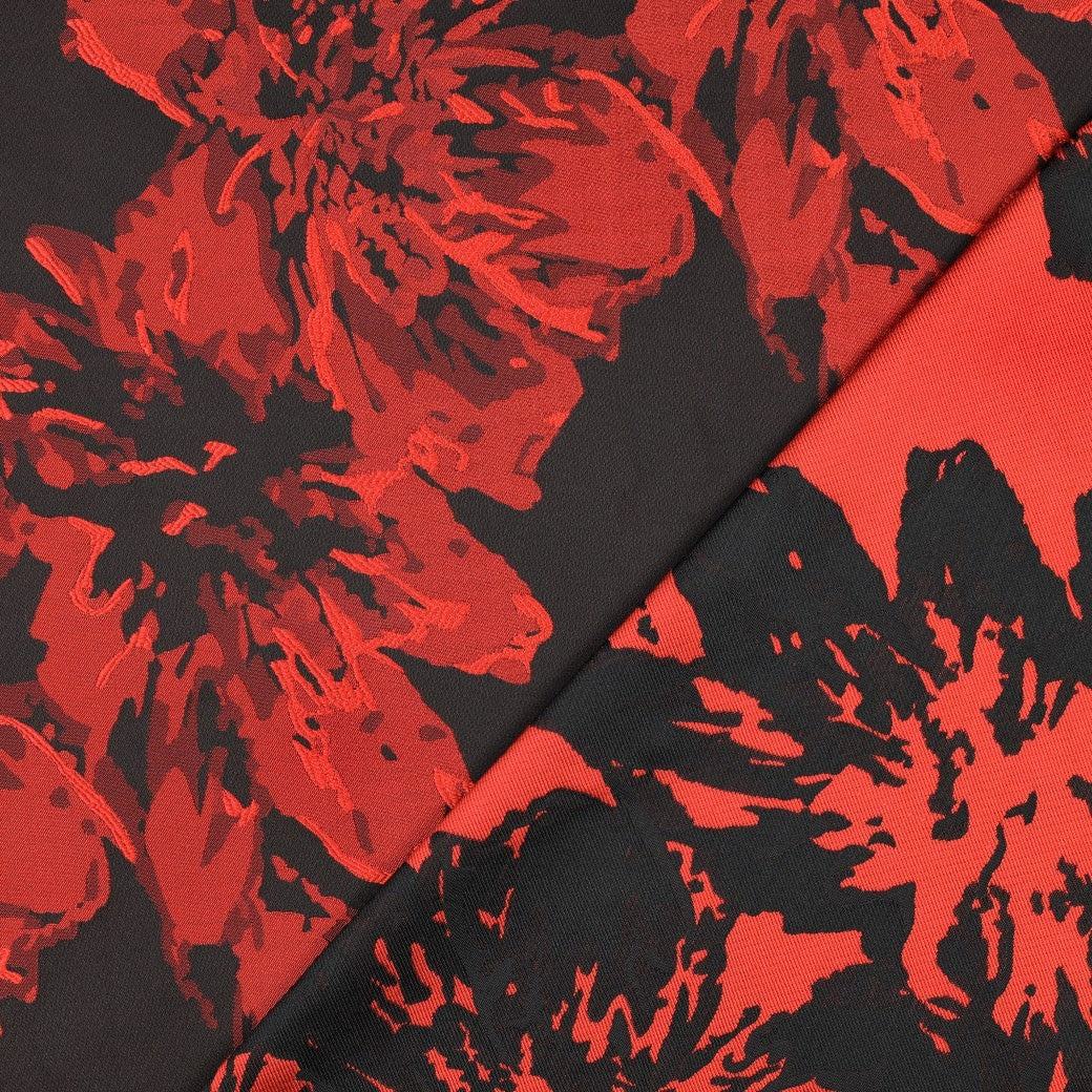 Red and Black Floral
