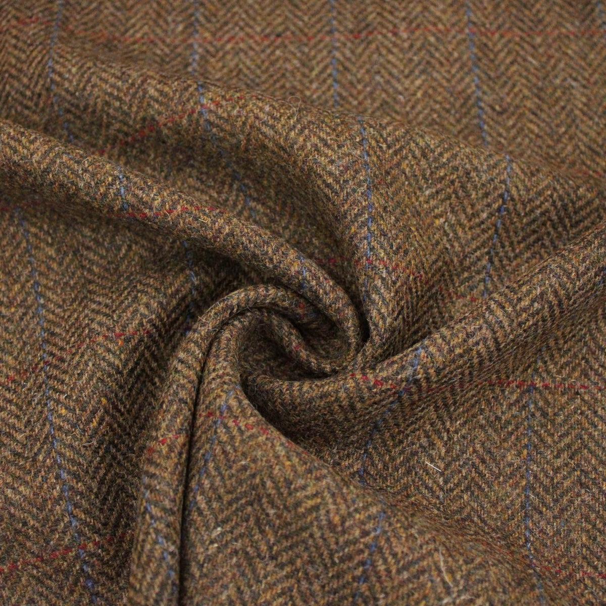 Bronze Herringbone Check