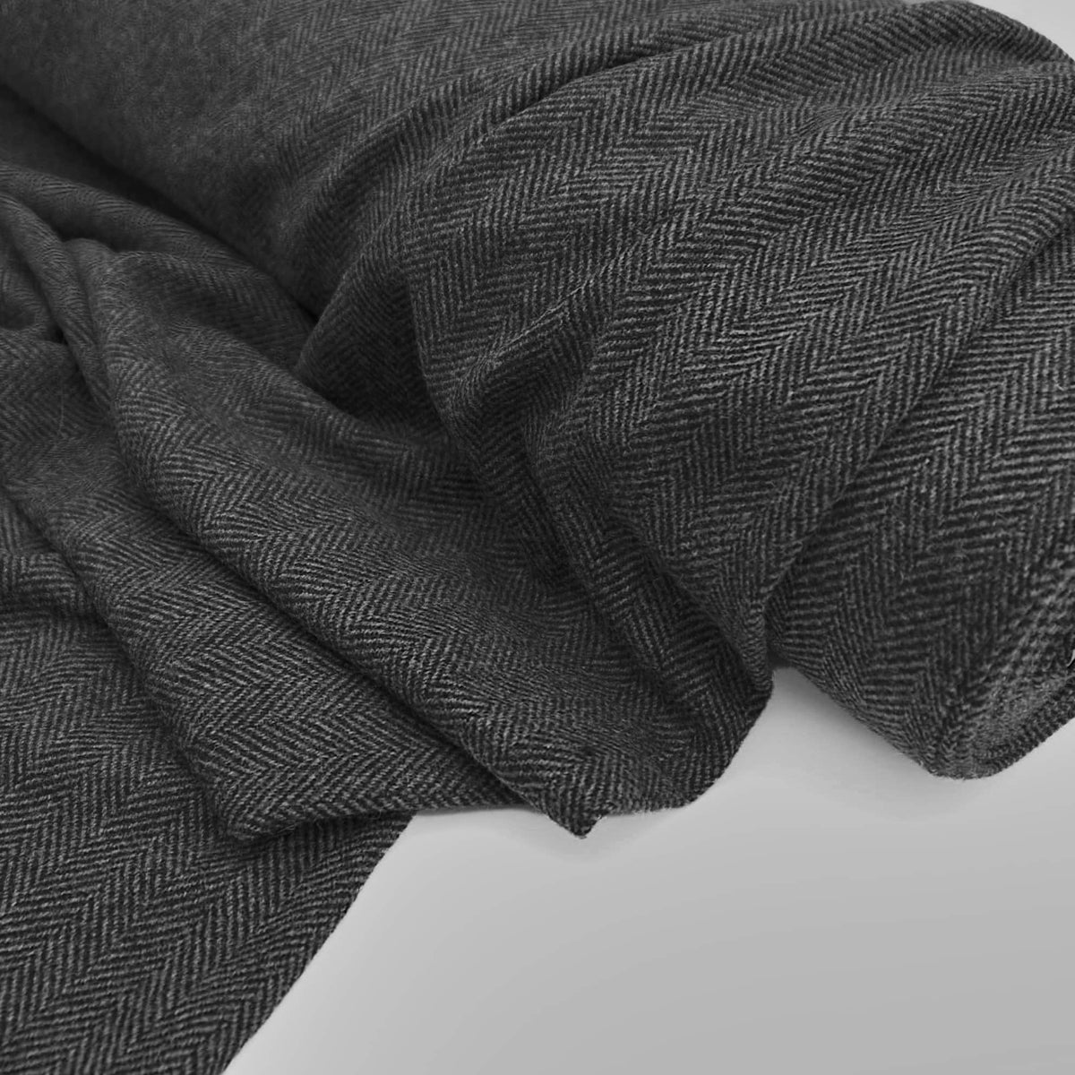 Charcoal Herringbone