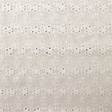 Ivory Broderie Anglaise Pure Cotton - 6 Petal Flower