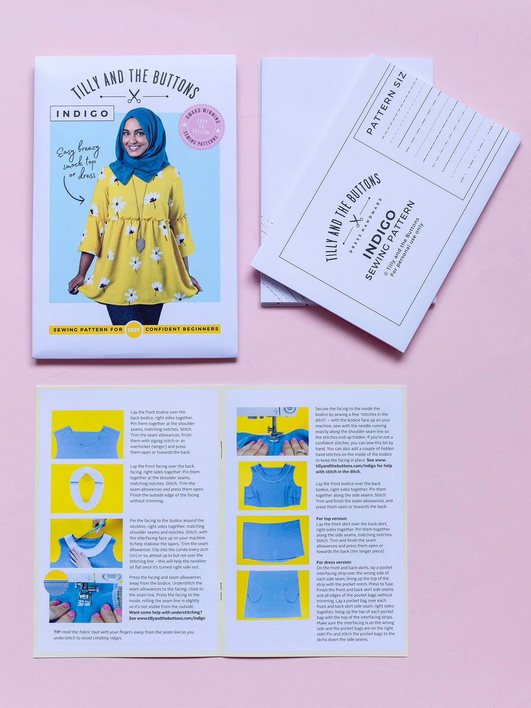 Indigo Smock Top and Dress Sewing Pattern - By Tilly and the Buttons