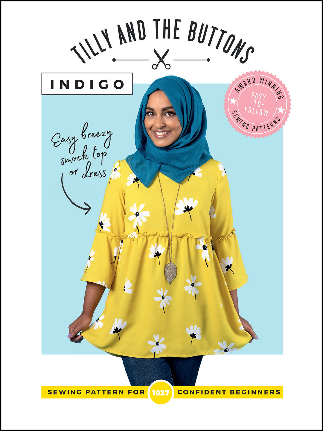 Indigo Smock Top and Dress Sewing Pattern - By Tilly and the Buttons