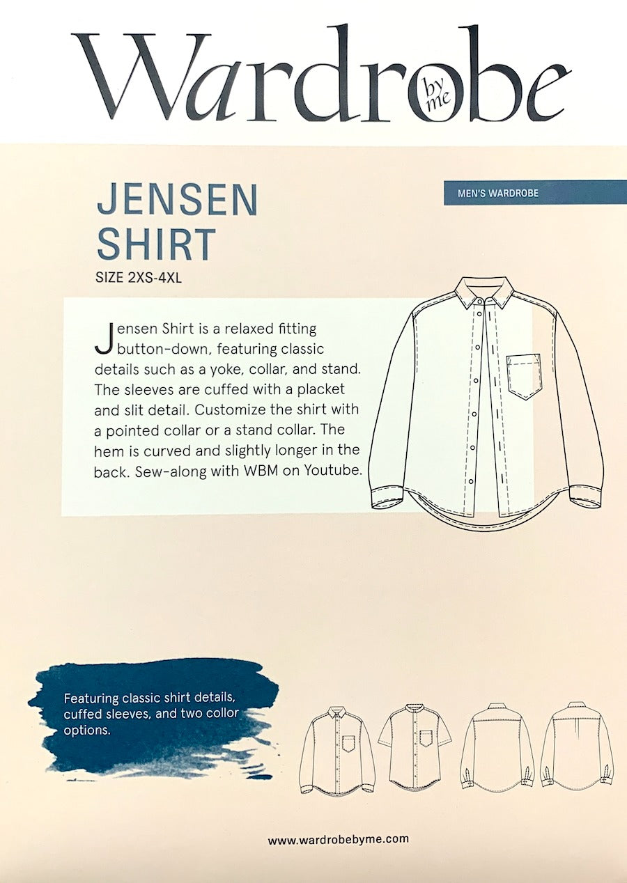 Jensen Shirt Sewing Pattern - By Wardrobe By Me