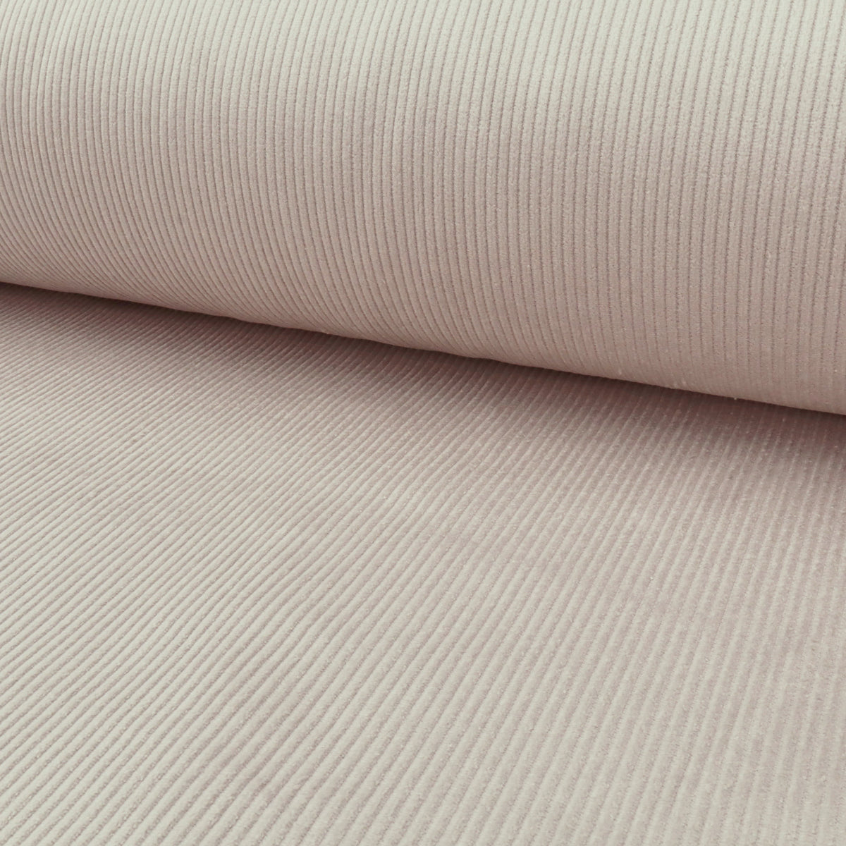 Jumbo 8 Wale Stretch Cotton Corduroy Dressmaking Fabric - Silver