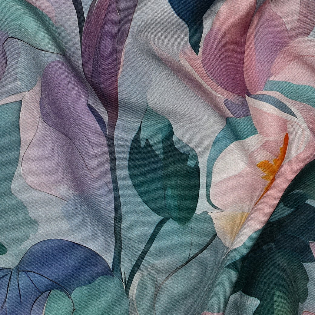 Blue Lilac Watercolour