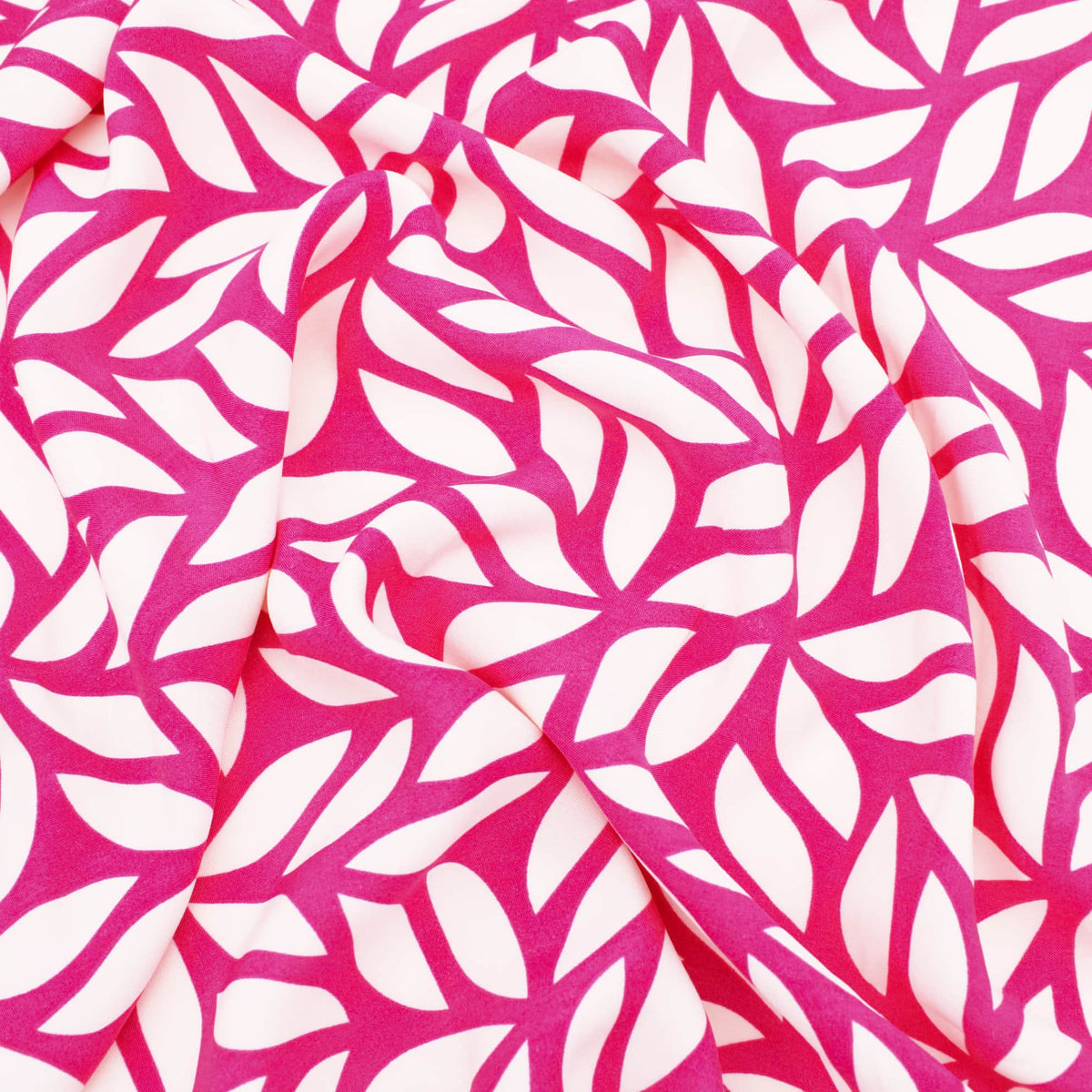 Ivory Leaves On Pink
