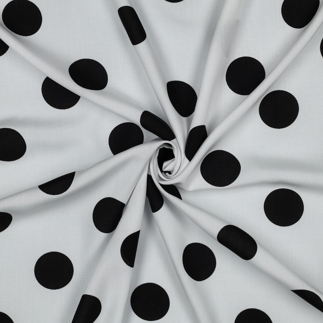 White Polka Dots