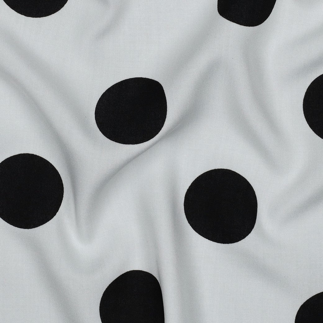 White Polka Dots