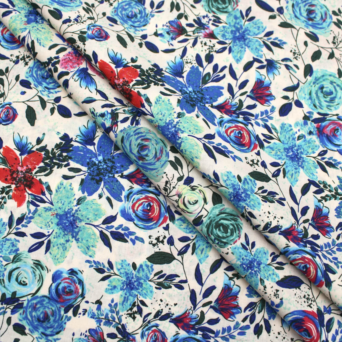 Vintage Blue Florals