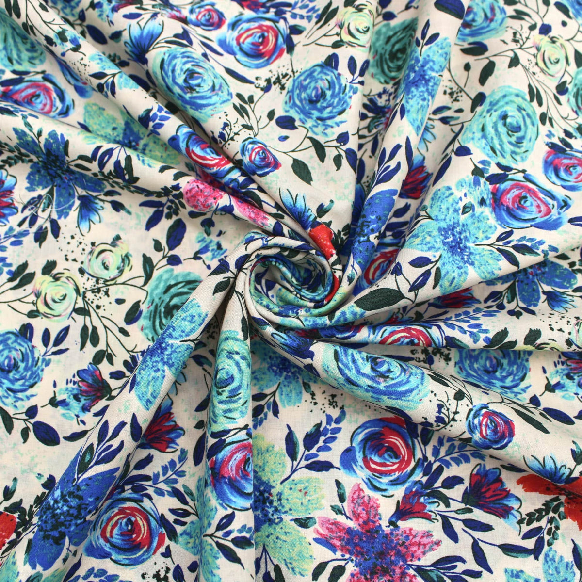 Vintage Blue Florals