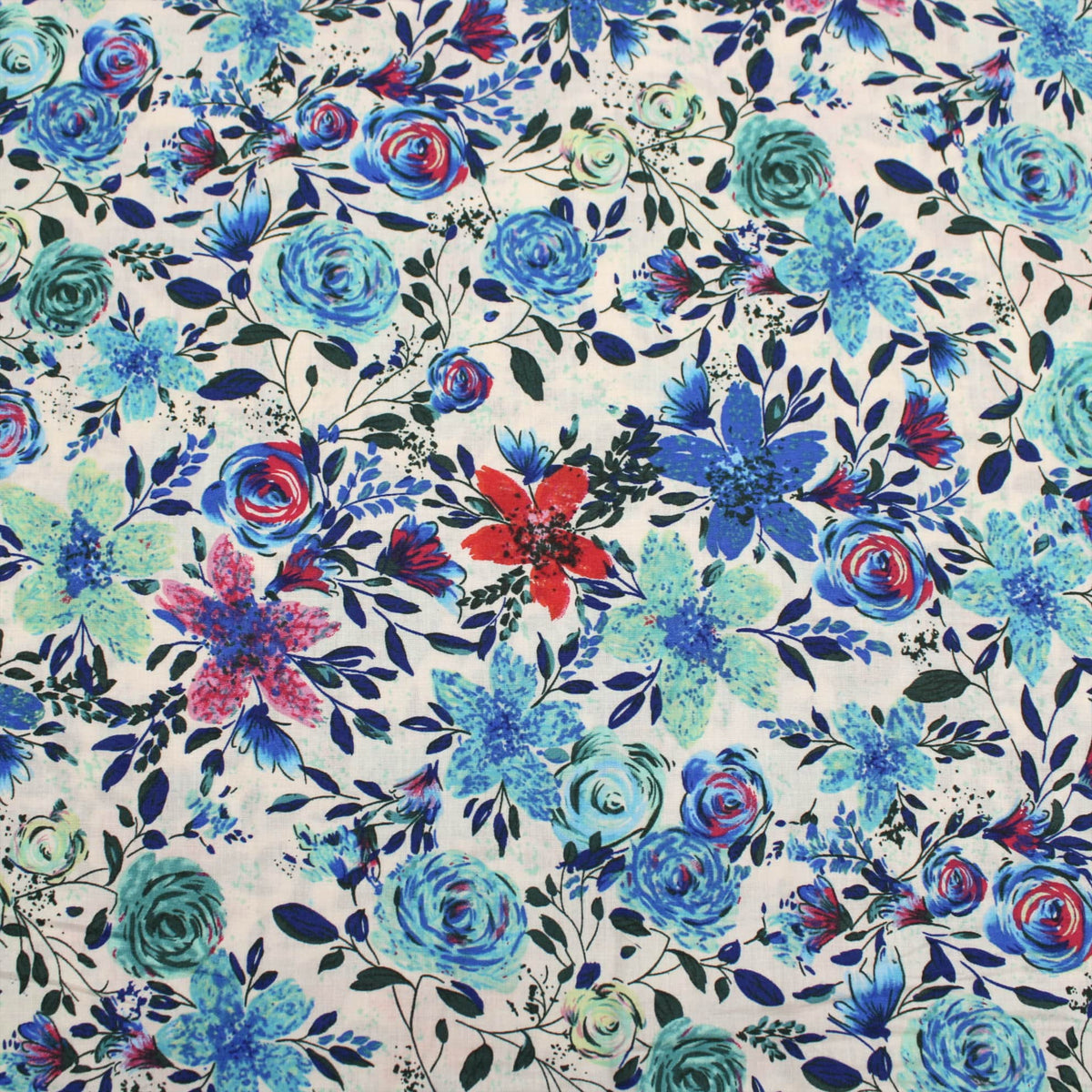 Vintage Blue Florals