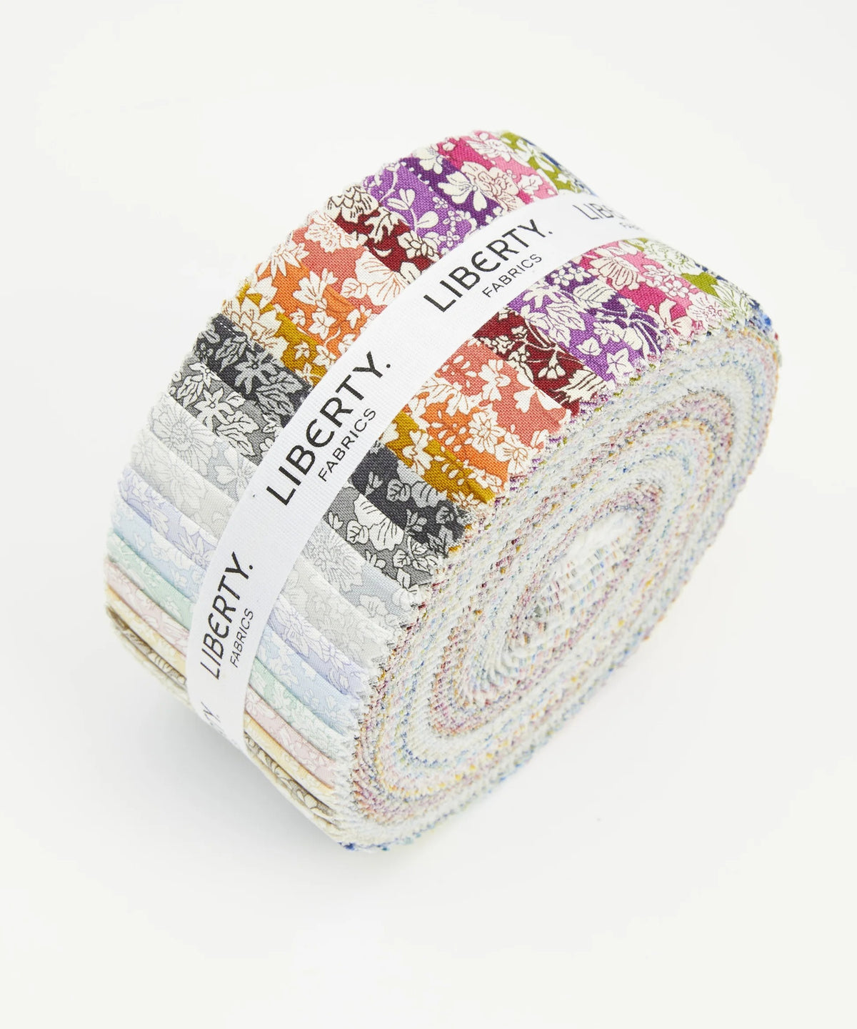 Liberty Emily Belle Lasenby Cotton Fabric Strips Quilting Roll Bundle - 40 pc 2.5inch by 44inch