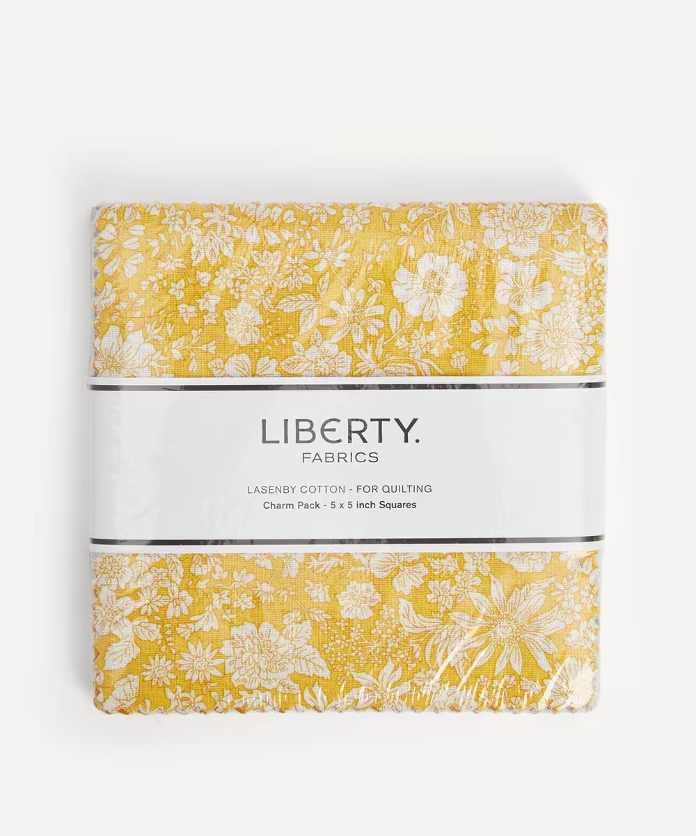 Liberty Emily Belle Lasenby Cotton 5'' Charm Square Quilting Pack - 40 pc 5 inch by 5 inch