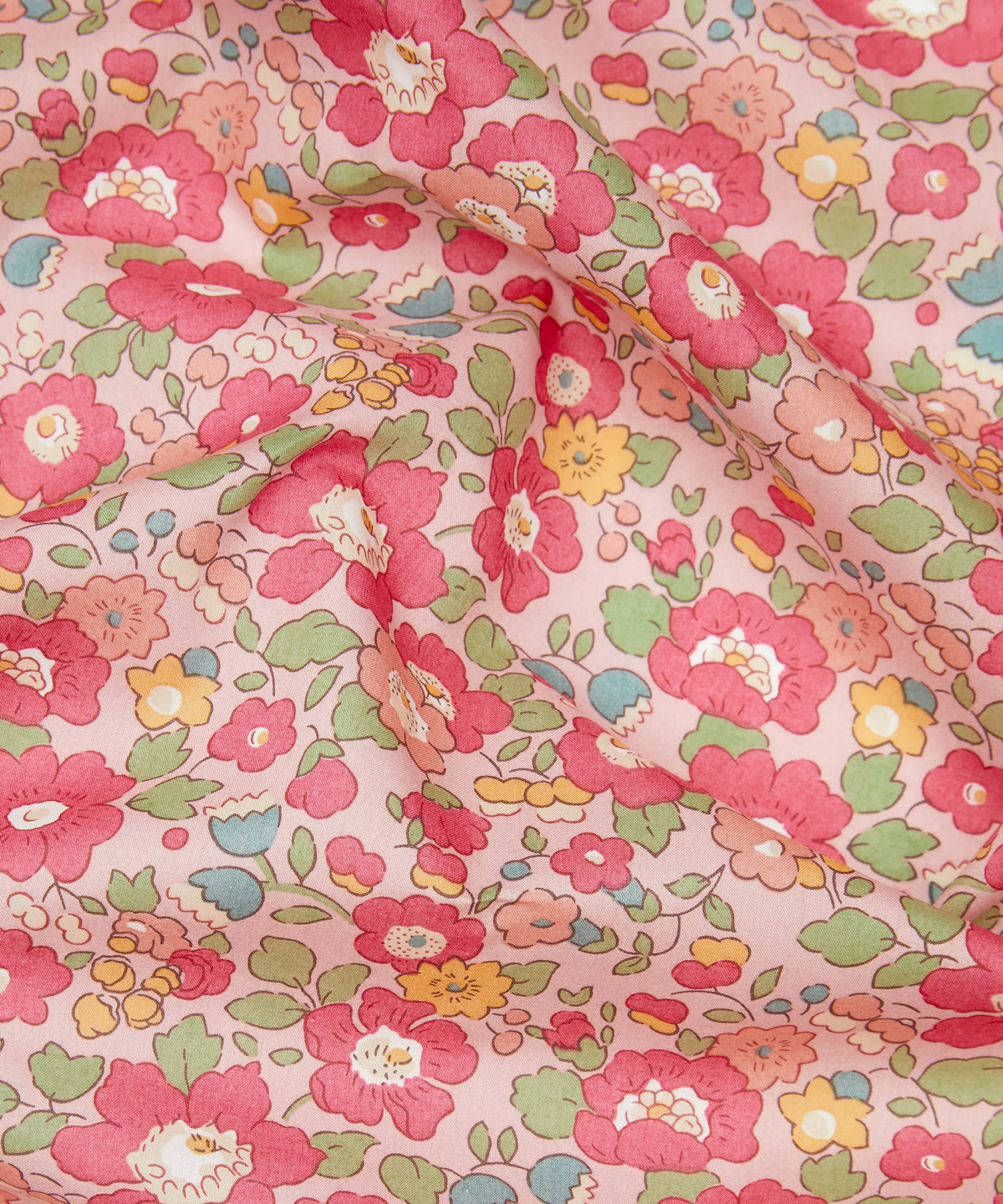 Liberty Tana Lawn Cotton Dressmaking Fabric - Betsy Meadow Pink B