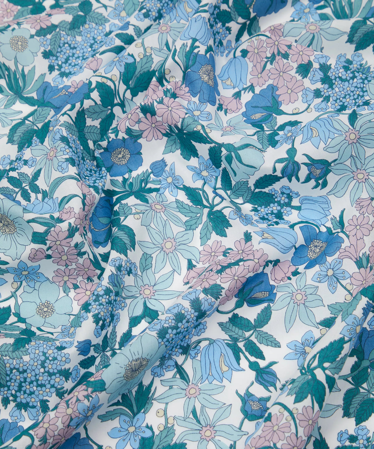 Liberty Tana Lawn Cotton Dressmaking Fabric - Clarabell Blue B