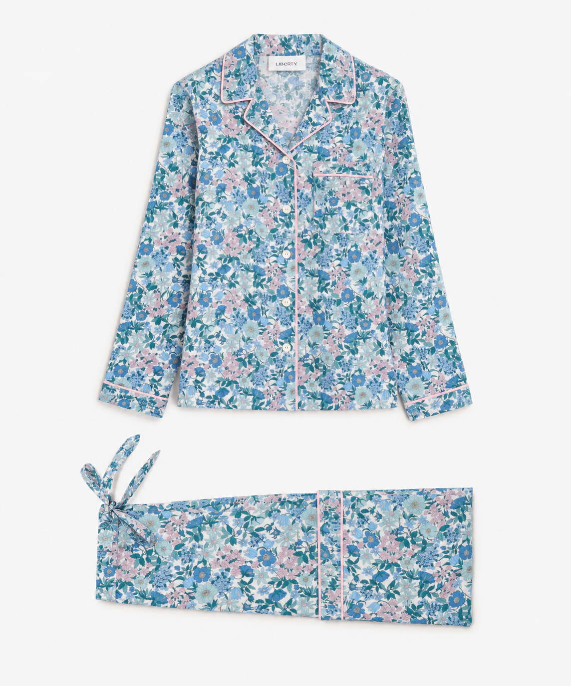 Liberty Tana Lawn Cotton Dressmaking Fabric - Clarabell Blue B