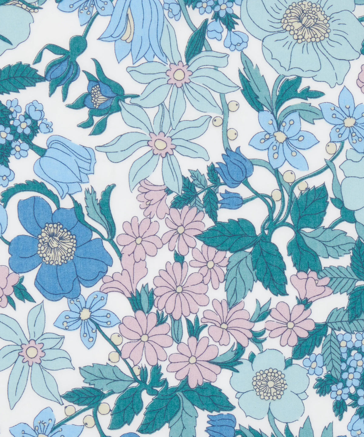 Liberty Tana Lawn Cotton Dressmaking Fabric - Clarabell Blue B