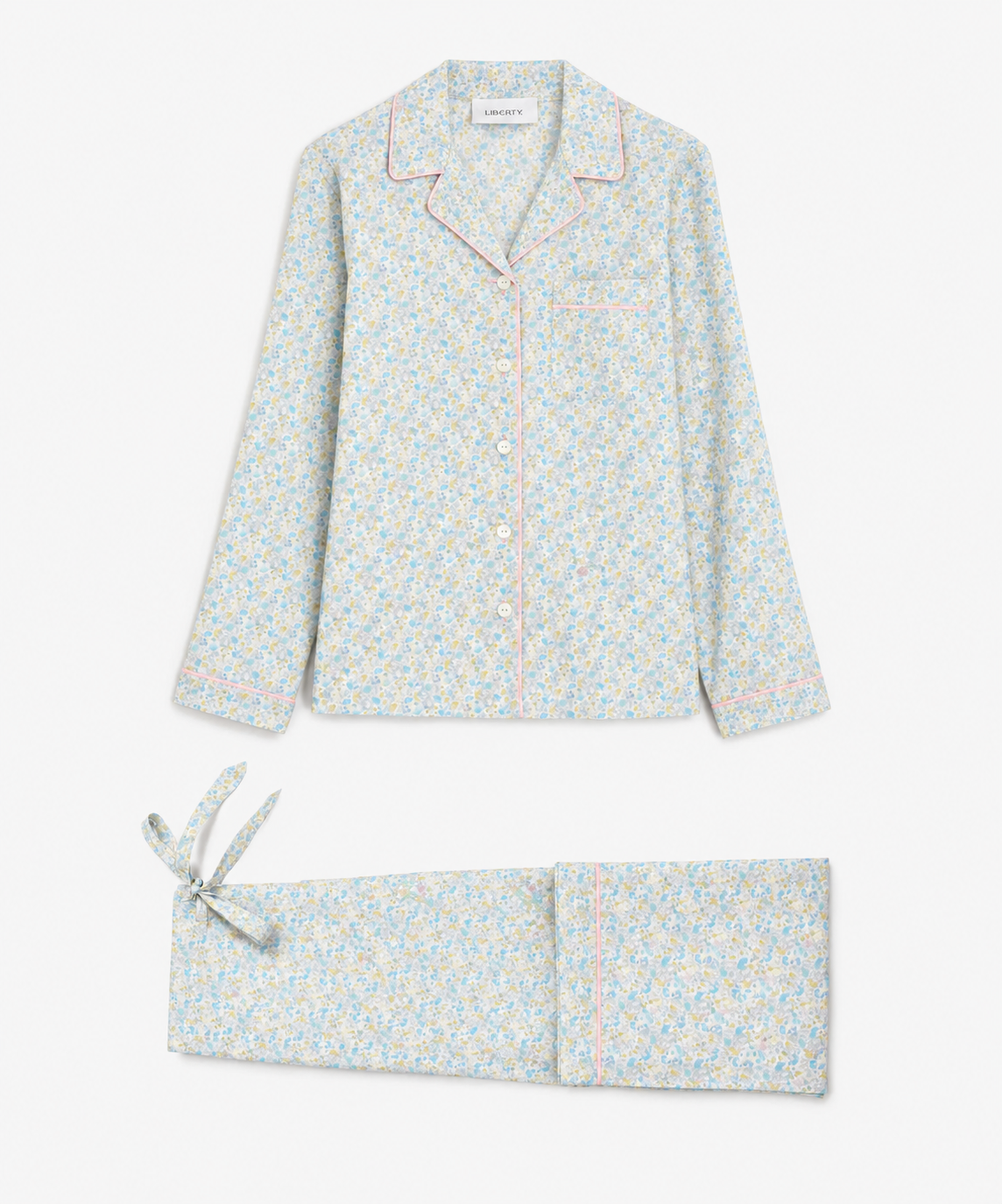 Liberty Tana Lawn Cotton Dressmaking Fabric - Florence May Blue B