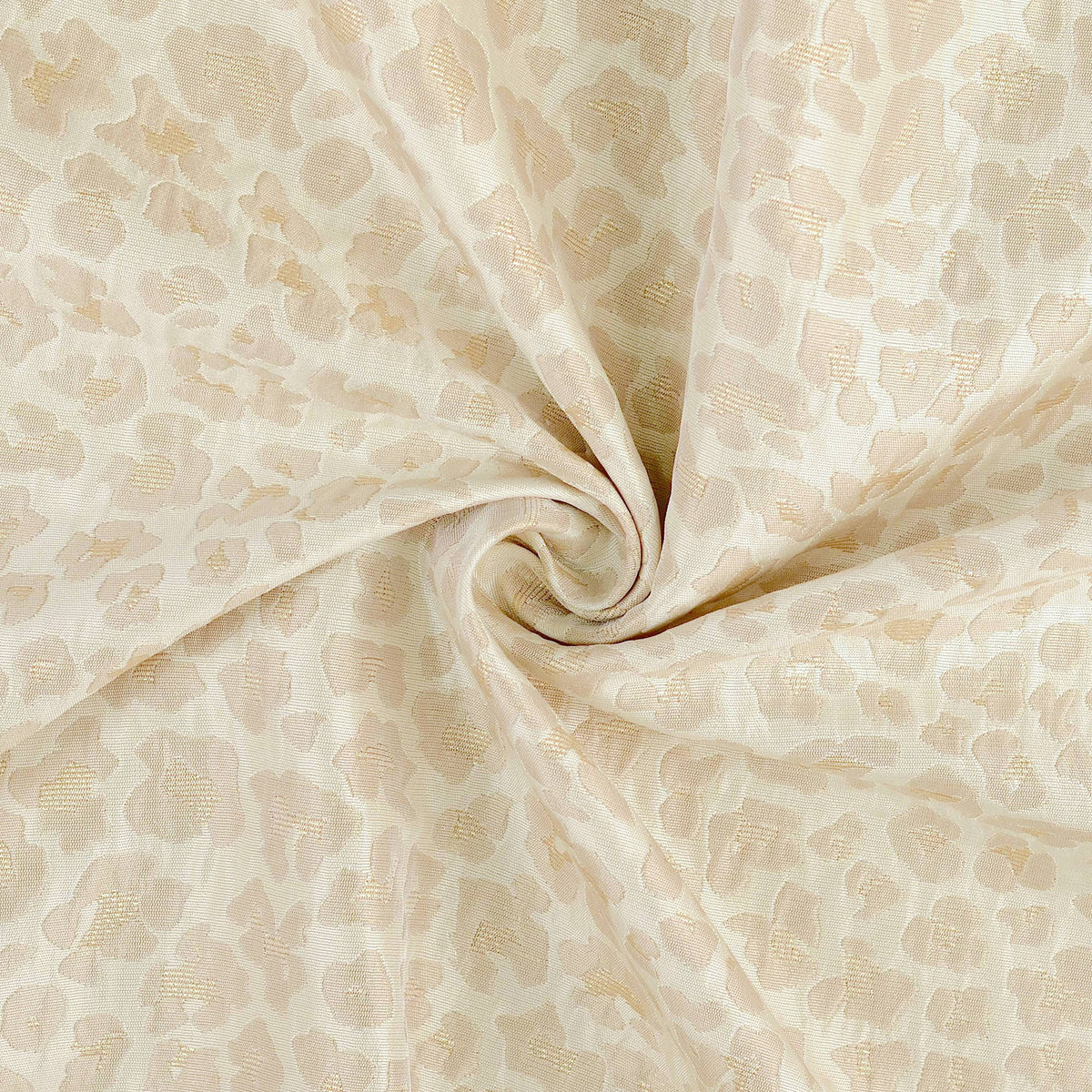 Luxe Leopard Print Lurex Jacquard Dressmaking Fabric - Gold