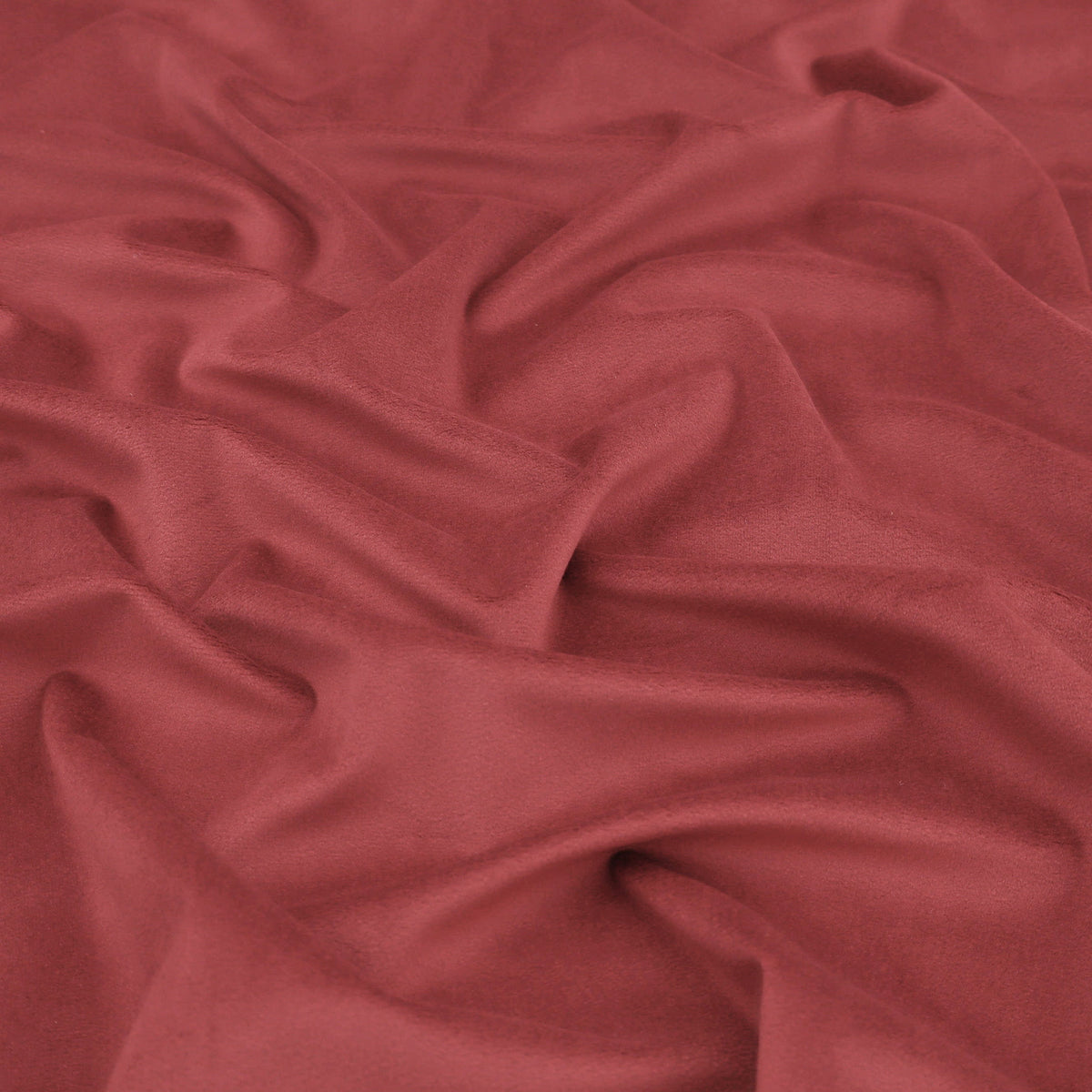 Antalya Plain Velvet Upholstery Plush Furnishing Fabric - Bordeaux