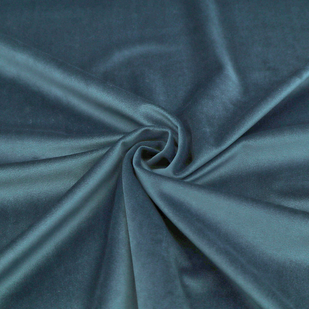 Antalya Plain Velvet Upholstery Plush Furnishing Fabric - Prussian Blue