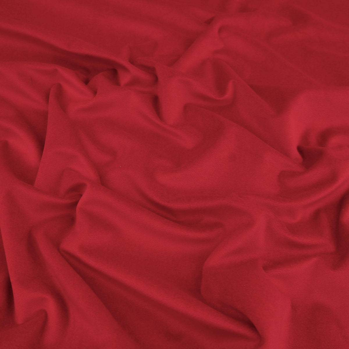 Antalya Plain Velvet Upholstery Plush Furnishing Fabric - Scarlett