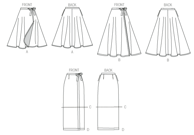 McCall’s Skirt Sewing Pattern M7129