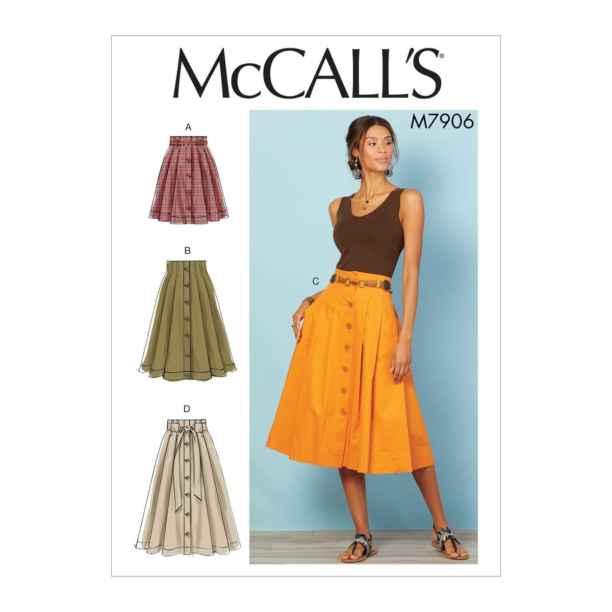 McCall’s Misses Skirt / Pants Sewing Pattern M7906
