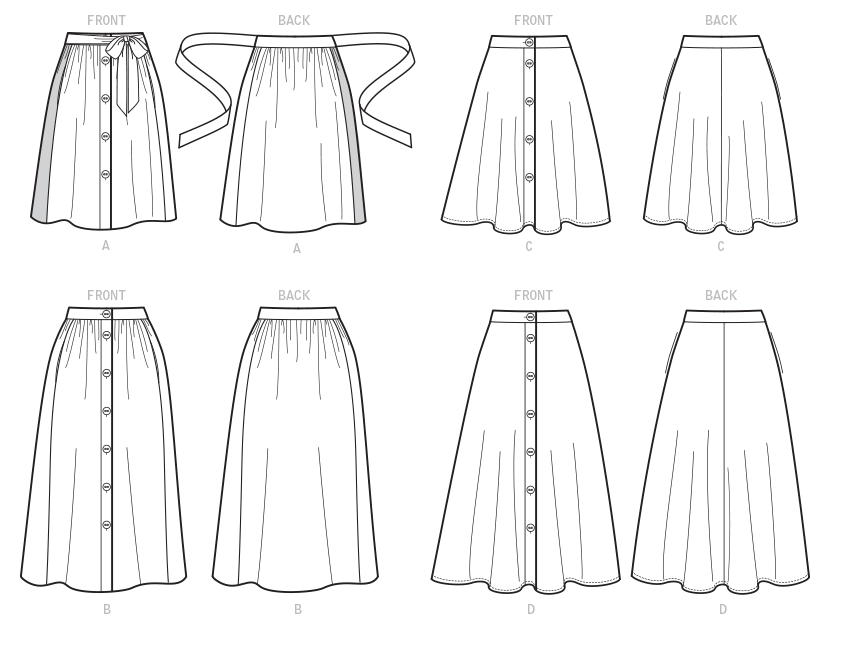 McCall’s Misses Skirts Sewing Pattern M7981