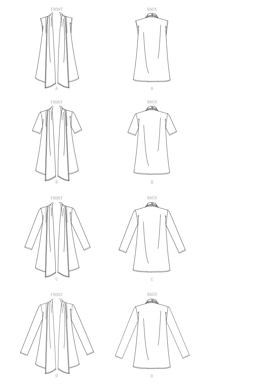McCall’s Misses Top / Vest Sewing Pattern M8052