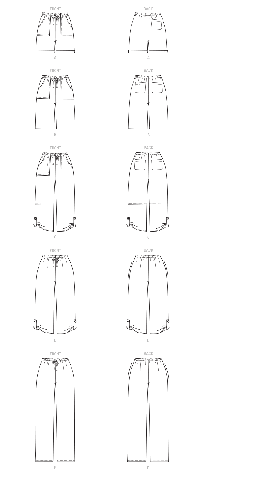 McCall’s Misses Skirt / Pants Sewing Pattern M8063