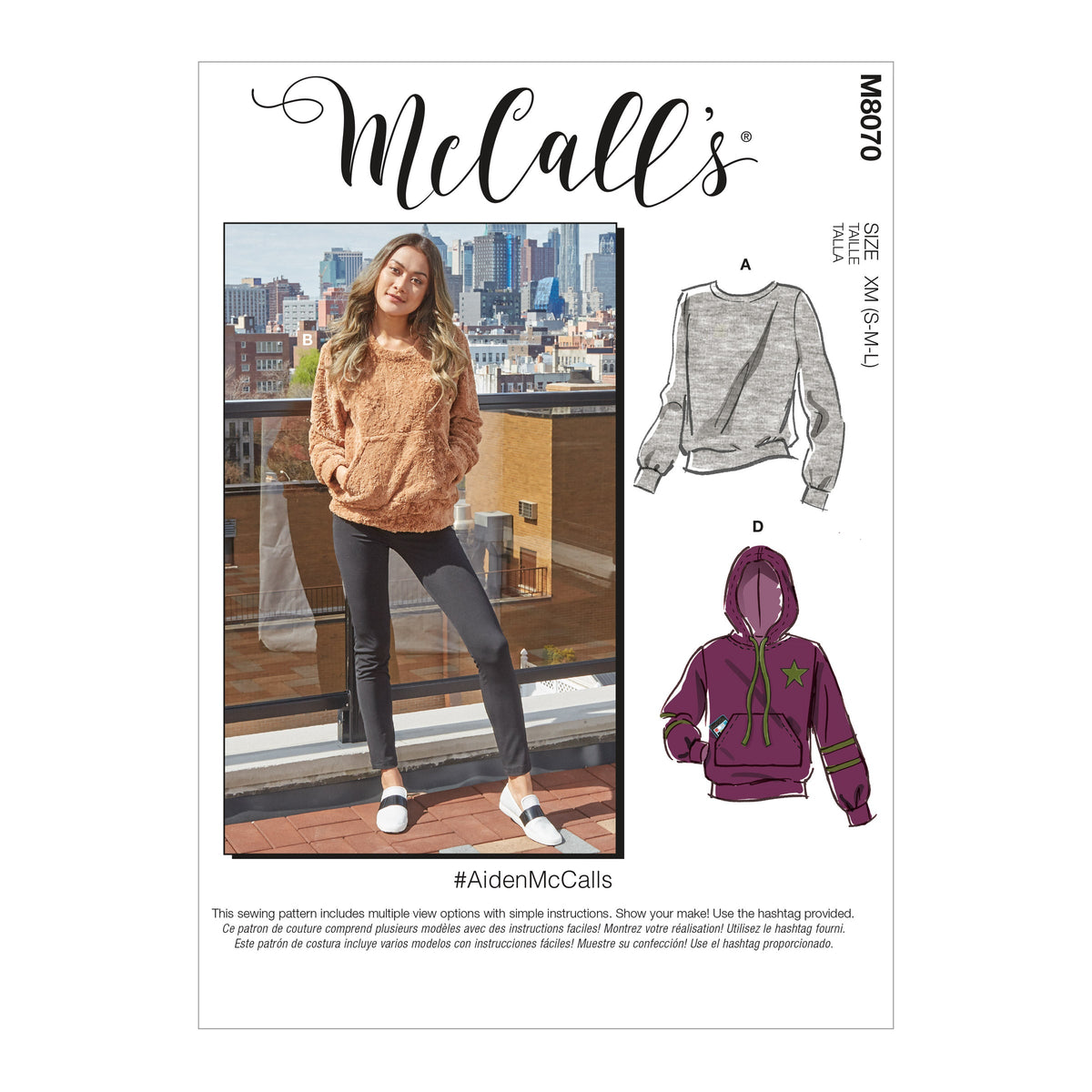McCall’s Unisex Top / Vest Sewing Pattern M8070