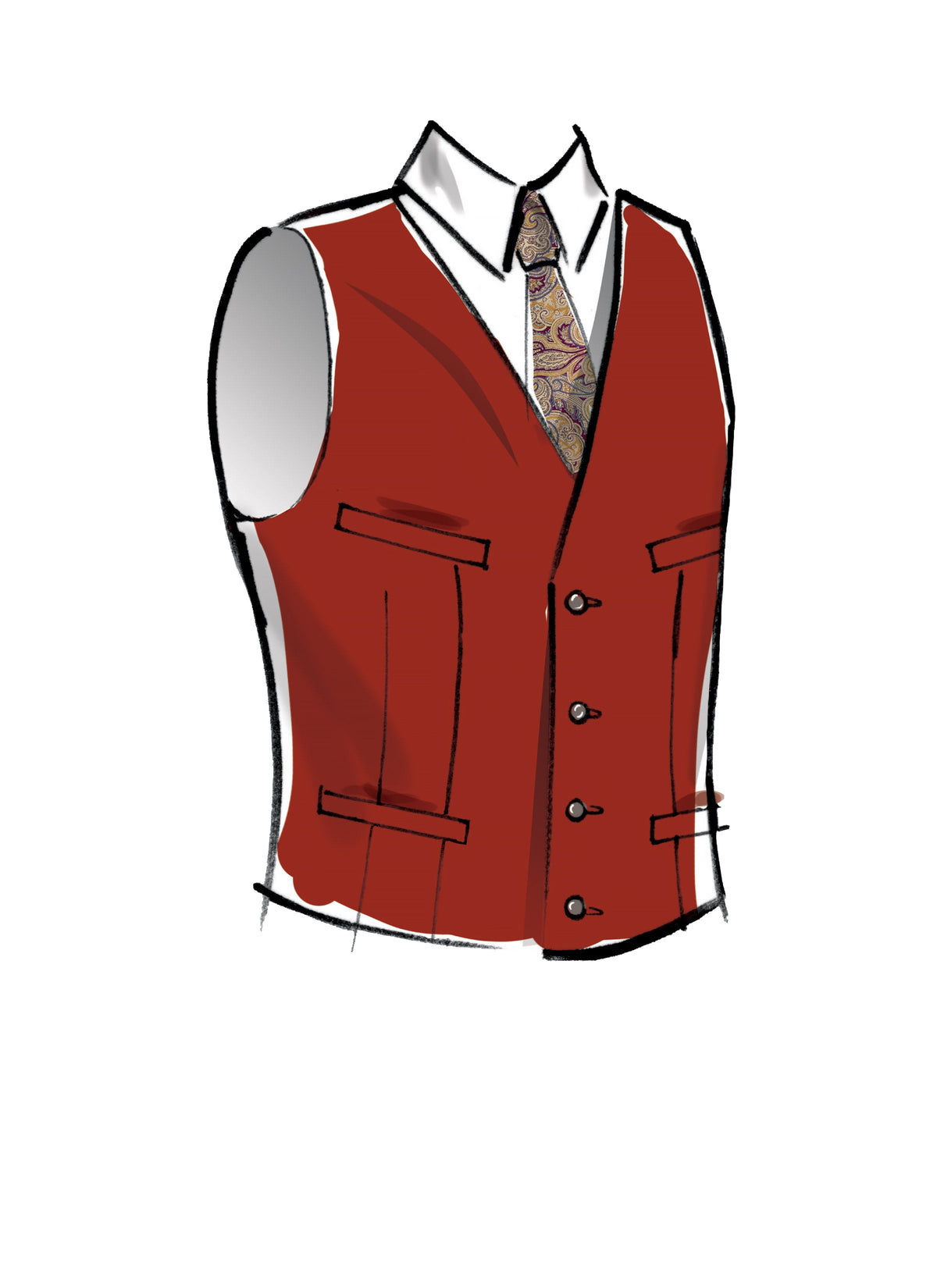 McCall’s Men/Boy Historical Vest Sewing Pattern M8133